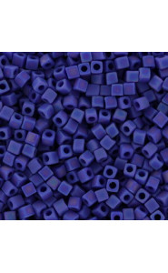 Miyuki square - cubes 1.8mm Beads - Opaque cobalt matted ab SB18-414FR